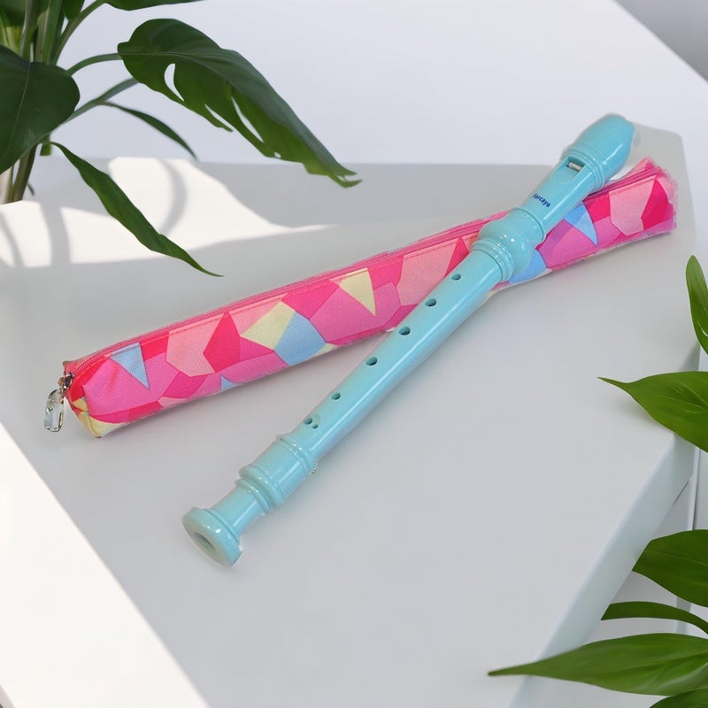 Farcaya Recorder Case Bag Only Storage Soprano Descant Flute Music Instrument Portable for Gift (Gem) - Image 5